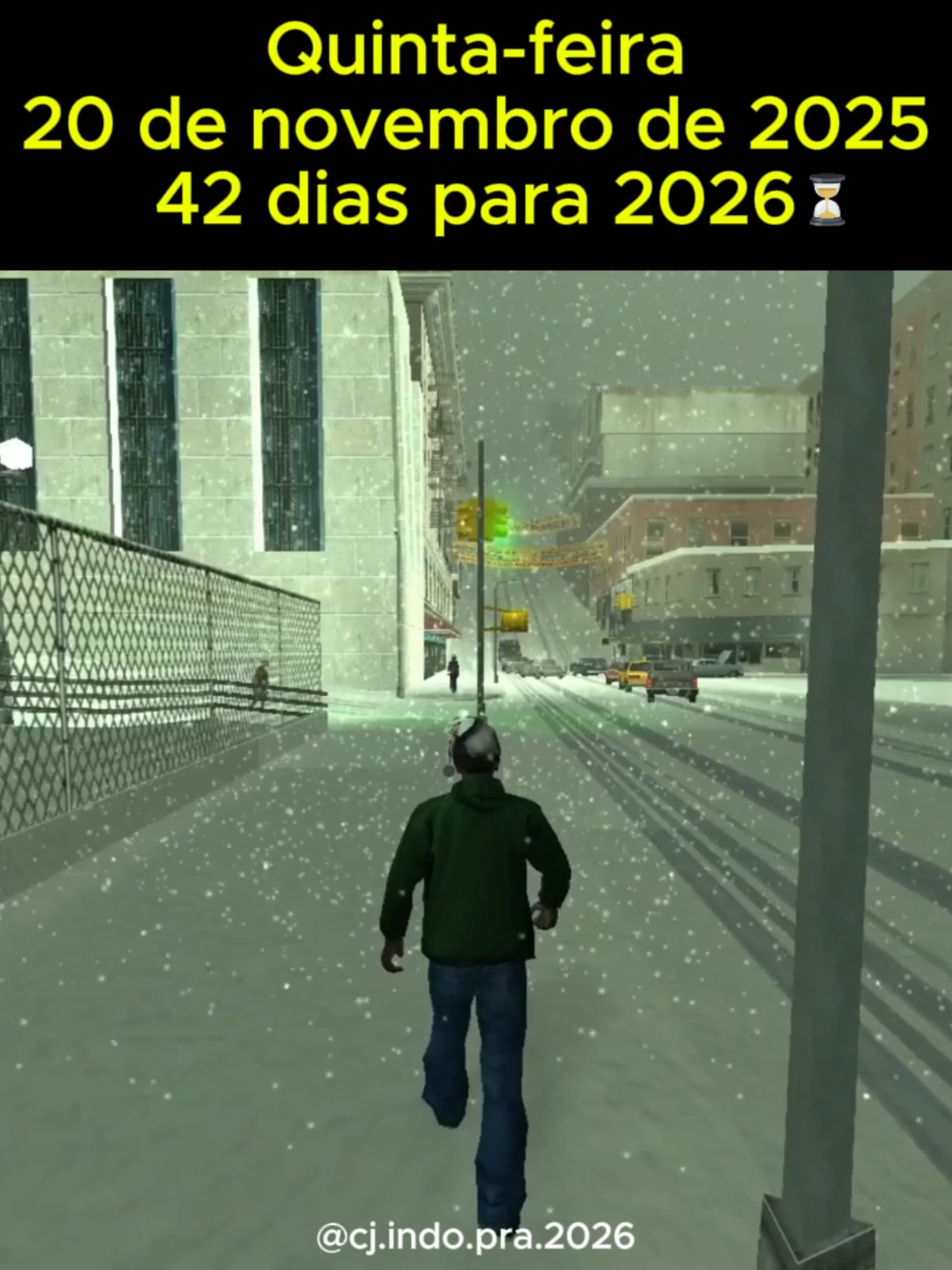 Quinta 20 de novembro 42 dias para 2026 #foryoupage #gtasanandreas #gta #2025 #2026 #vidareal #videogames #calendario #dias #contagemregressiva