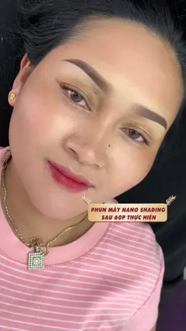 Phun Mày Trên Nền laser trổ đỏ#phunxamthammy #phunmaynano #phunmayshading #phunmaytunhien 