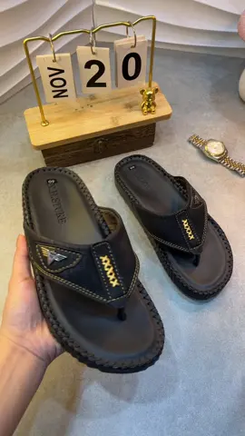 Dép Kẹp Da cao cấp mang nhẹ êm #depkepnam #depquaikep #trending #tiktok #xuhuongtiktok 