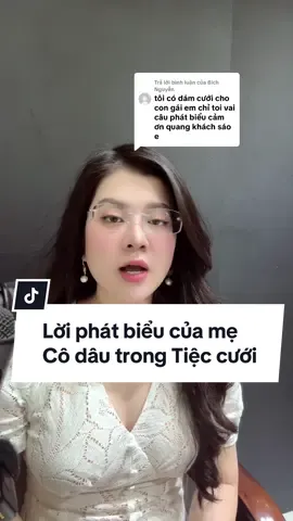 Trả lời @Bích Nguyễn Mẹ cô dâu phát biểu trong tiệc cưới #phamthieuan #danaskills #mecodau #phatbieudamcuoi 