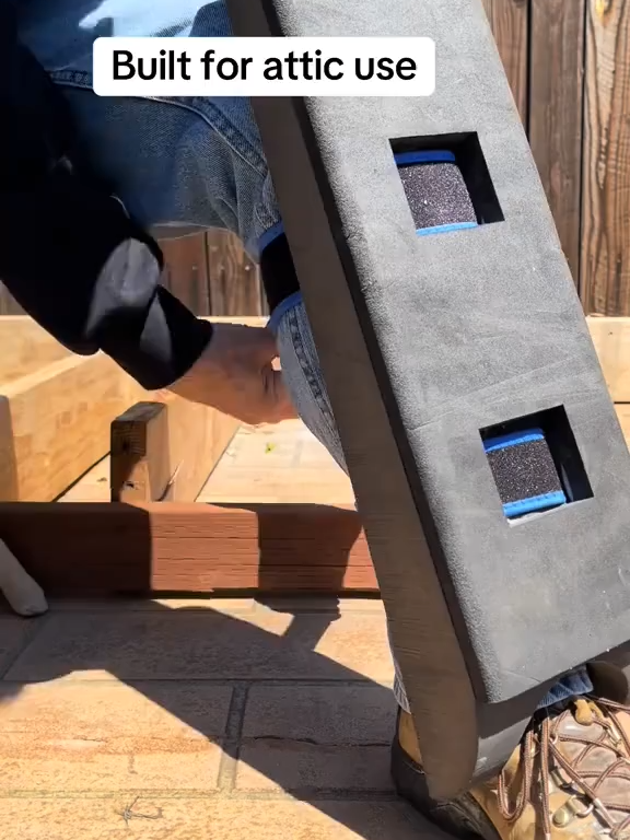 The Attic Navigation Solution You've Been Waiting For! 🛠️ 😧Are you tired of risking a misstep or struggling to move across joists?Introducing the only recommended for attic use,💪 engineered with superior strength to safely bridge support across center joists!