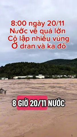 Trận lũ lịch sử của bà con ven sông đa nhim đơn dương #lũlụt #lamdong 