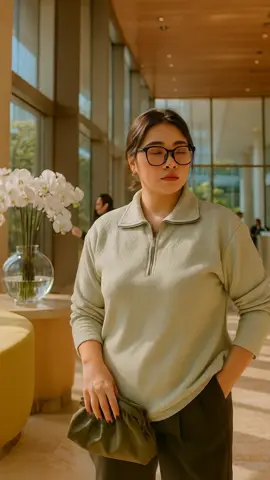 Caerys - Vina Top - Atasan Lengan Panjang Wanita - Long Sleeved Cream Fit Knitwear Rib Basic Baju Casual