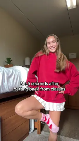 The fuzzy socks are a necessity 🙂‍↕️ #spotsoff #comfyclothes #bethel #college #campuslife 