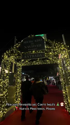 Mercadito Navideño del Corte Inglés en Nuevos Ministerios, Madrid 🎅🏼🎄 ✨ Acceso gratuito  ✨ Ideal para ir con familia o amigos ✨ Gran oferta gastronómica  ✨ Estará hasta el 5 de enero ✨ Horario habitual: 12 a 23 hrs.  ✨ Horarios especiales:       16, 23 y 30 nov: 12 a 22 hrs.        24 y 31 dic: 12 a 17 hrs.       5 ene: 12 a 22 hrs.  ✨ Cerrado el 25 dic y 1° ene #navidadmadrid #mercadonavideño #elcorteingles #planesmadrid #madrid 