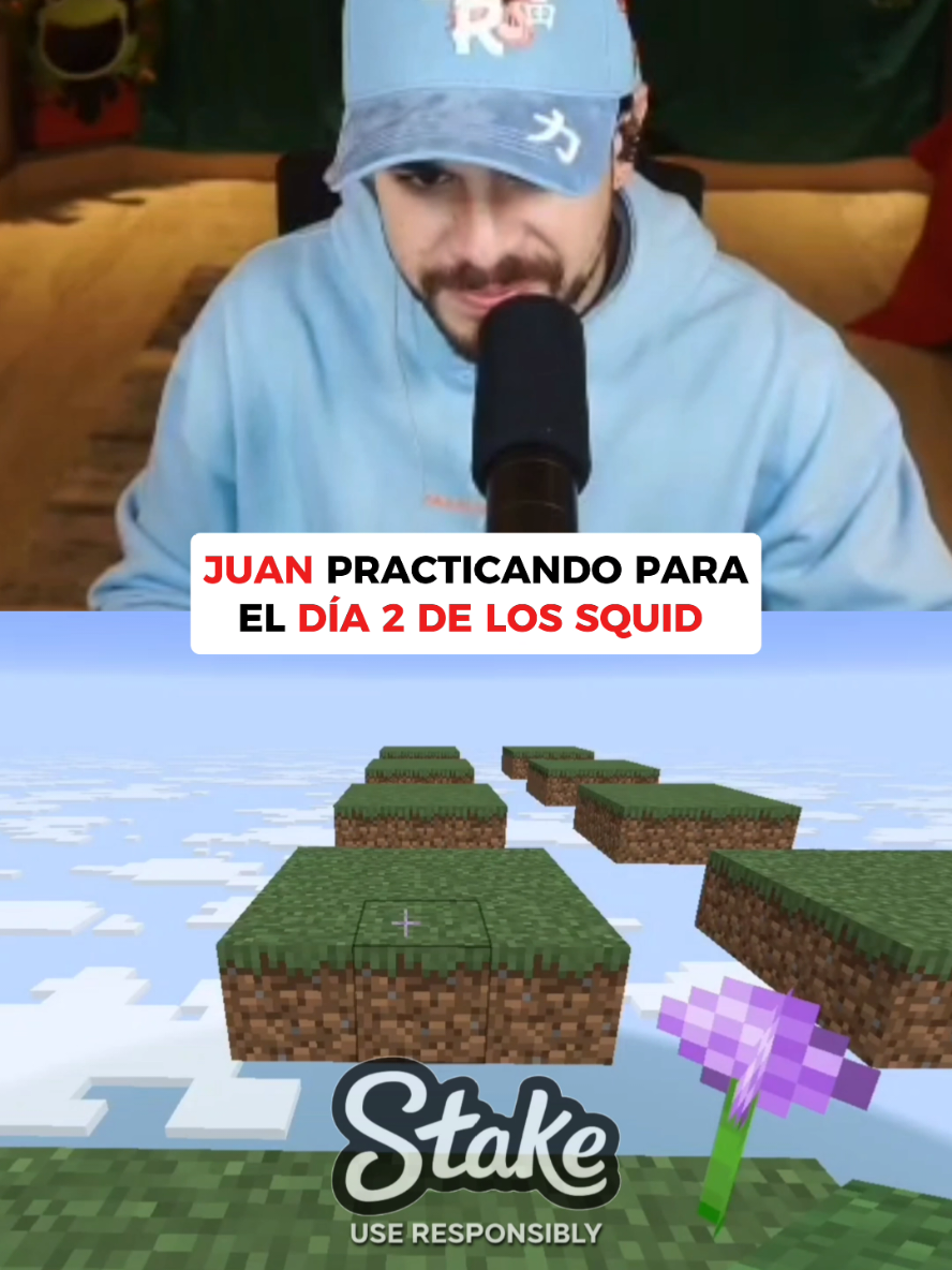 JUAN PRACICANDO PARA EL DÍA 2 #juansguarnizo #squidcraftgames #squidgame #twitch #Minecraft 