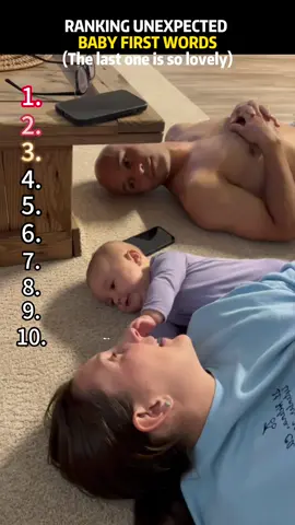 Ranking Unexpected Baby First Words 👶#edit#baby #cute#cutebaby#Love#family #fyp 