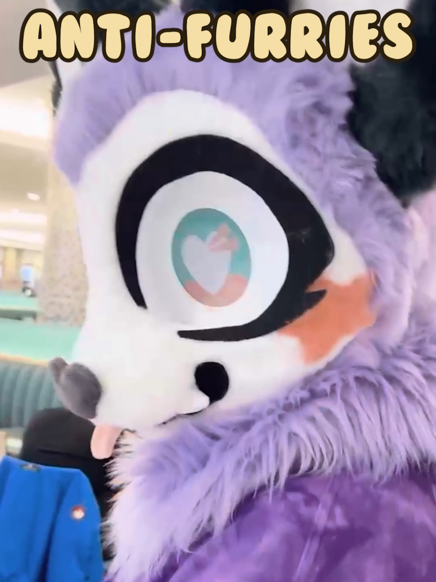 Fursuiting at the mall 👀 #furry #furryfandom #fursuit