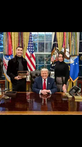 Gio is Ronaldo in the White House. #cristianoronaldo #georginarodriguez_cr7 #crsitianoronaldo #georginagio #fouryourpage 