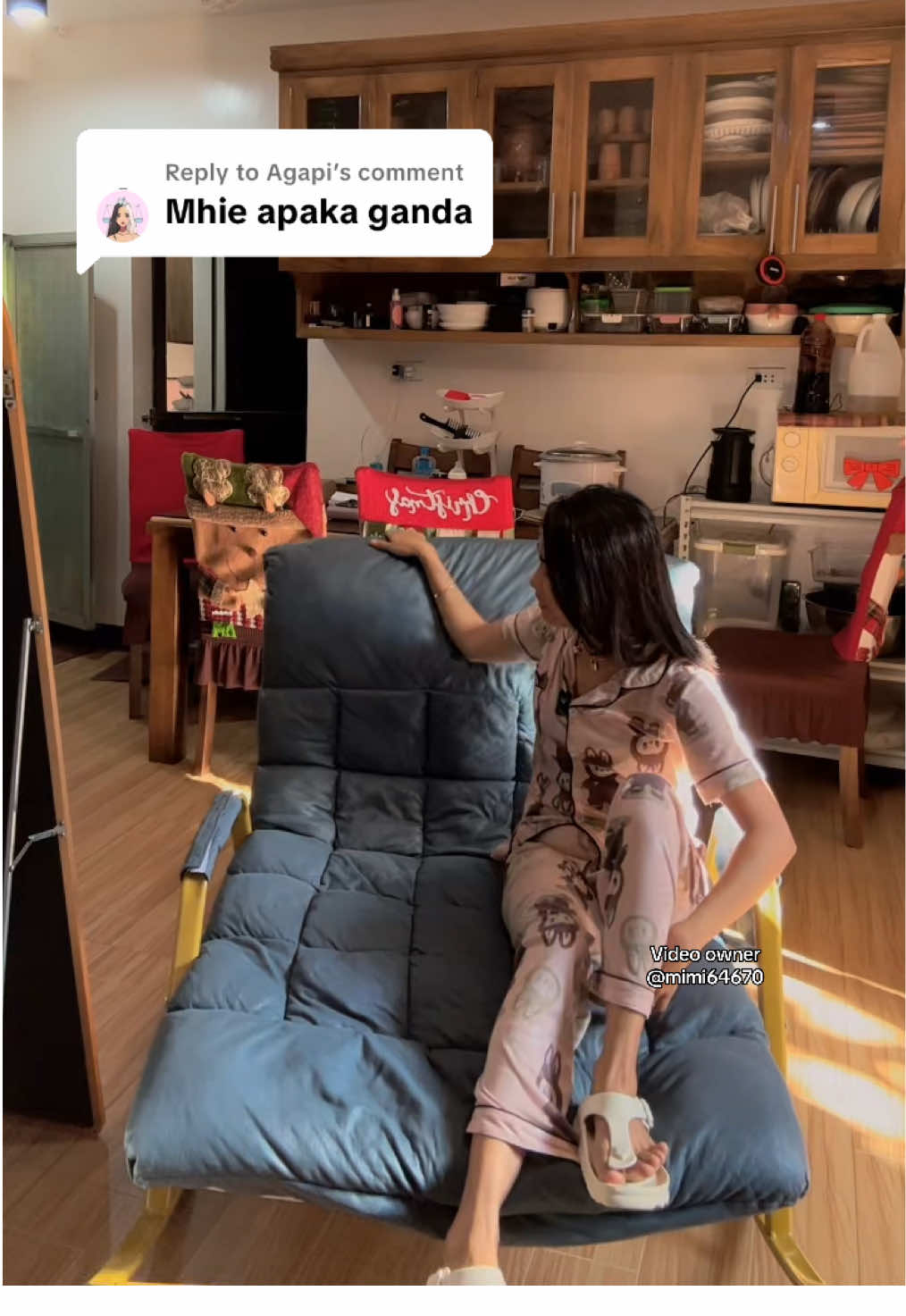 Replying to @Agapi yes mi sobrang ganda, ang sulit pa #rocking #rockingchair #adjustablerockingchair #giftideas #fyp 