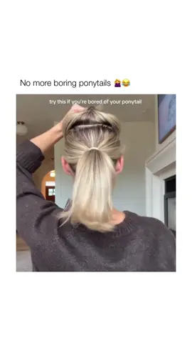 Fun way to add a twist to your ponytails 😍