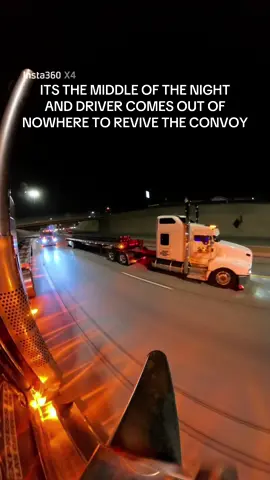 If you get tired during a convoy you’re not doing it right! Especially when going through the city! #oldschooltrucking#kenworth#t600#peterbilt#w900