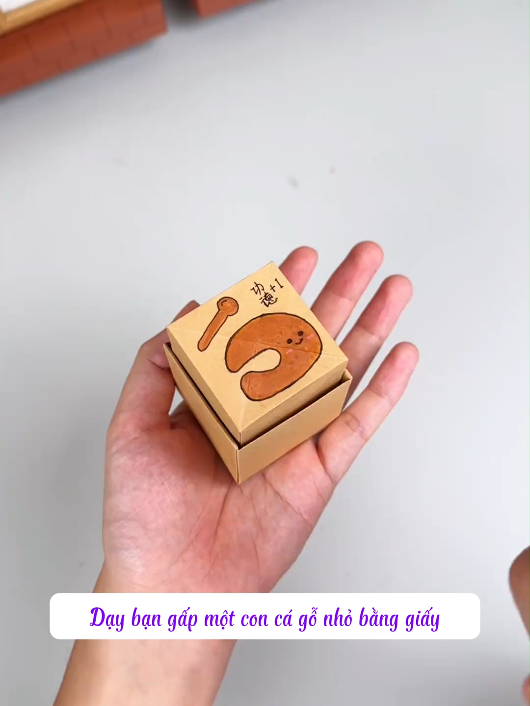 Gấp một con cá gỗ nhỏ bằng giấy giải trí khi căng thẳng #arigami #funny