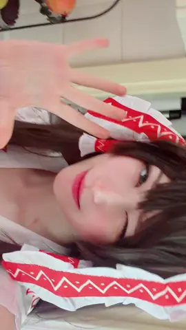 rusty at these kinds of videos #reimucosplay #touhou #cosplay 