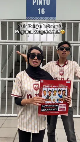 WHAT'S GOING ON ?🤔 It's Time to PIALA PELAJAR INDONESIA Regional Sragen🤩 📣 Calling all pelajar SD, SMP, SMA di Sragen! Mau buktiin diri? Saatnya gabung di Piala Pelajar Indonesia! Daftar sekarang, dan jadilah bagian dari sejarah prestasi daerahmu! 🏆🔥 #fightforpride #pialapelajarindonesia 