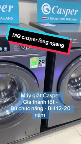 Máy giặt Casper  Giá thành tốt -  Đủ chức năng - BH 12-20 năm  #maygiat #tienichcuocsong #dientuthongminh #dienlanhgiatot 