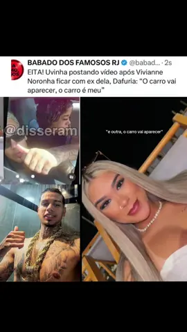 EITA! Uvinha postando vídeo após Vivianne Noronha ficar com ex dela, Dafuria: “O carro vai aparecer, o carro é meu” Sigam #mcpoze #dafuria #vivianenoronha #mcpozedorodo #uvinha 