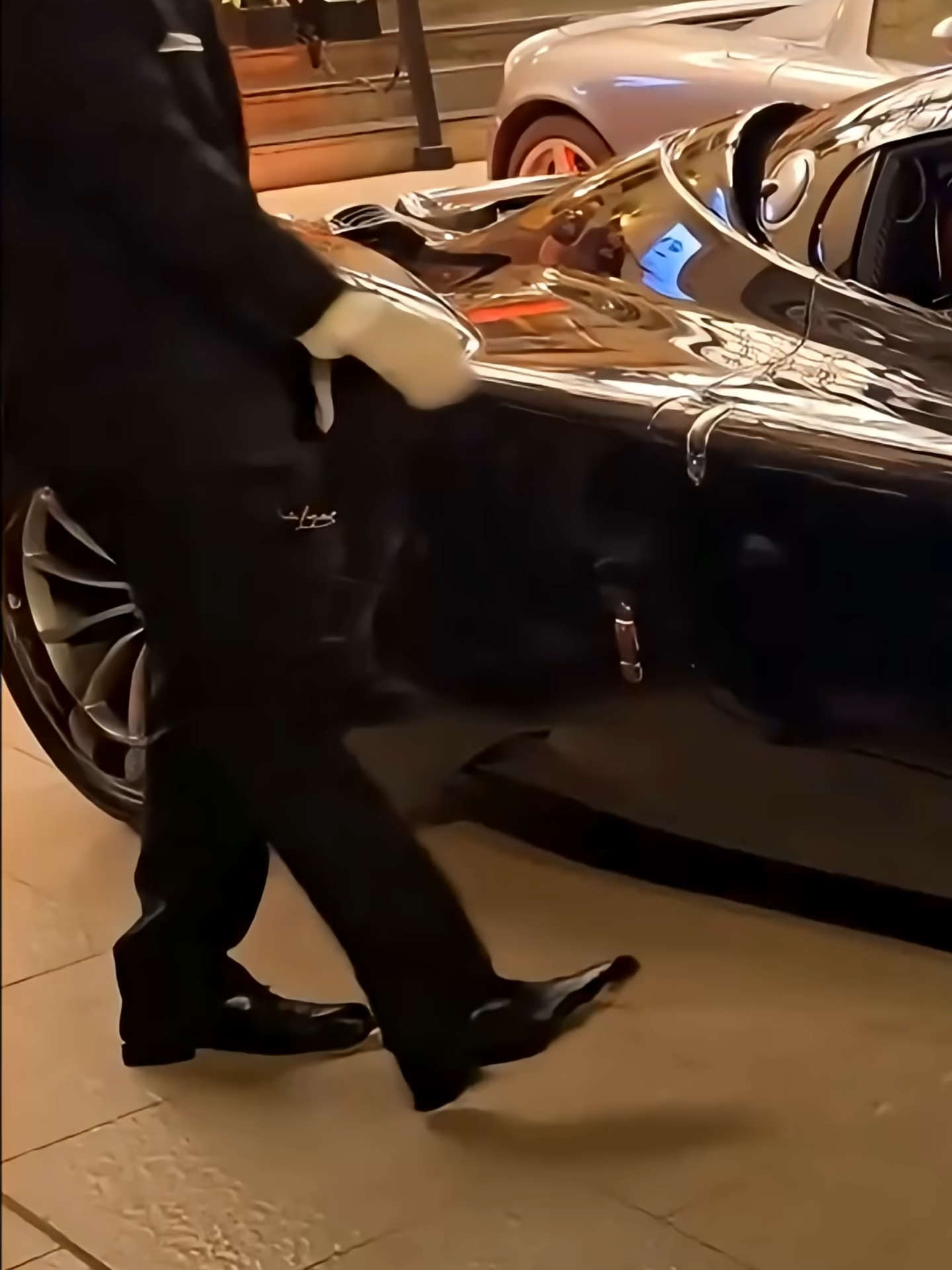 💎 Luxury in Monaco! Pagani & Glamorous Silver Entrance😍 #billionaire #model #luxury