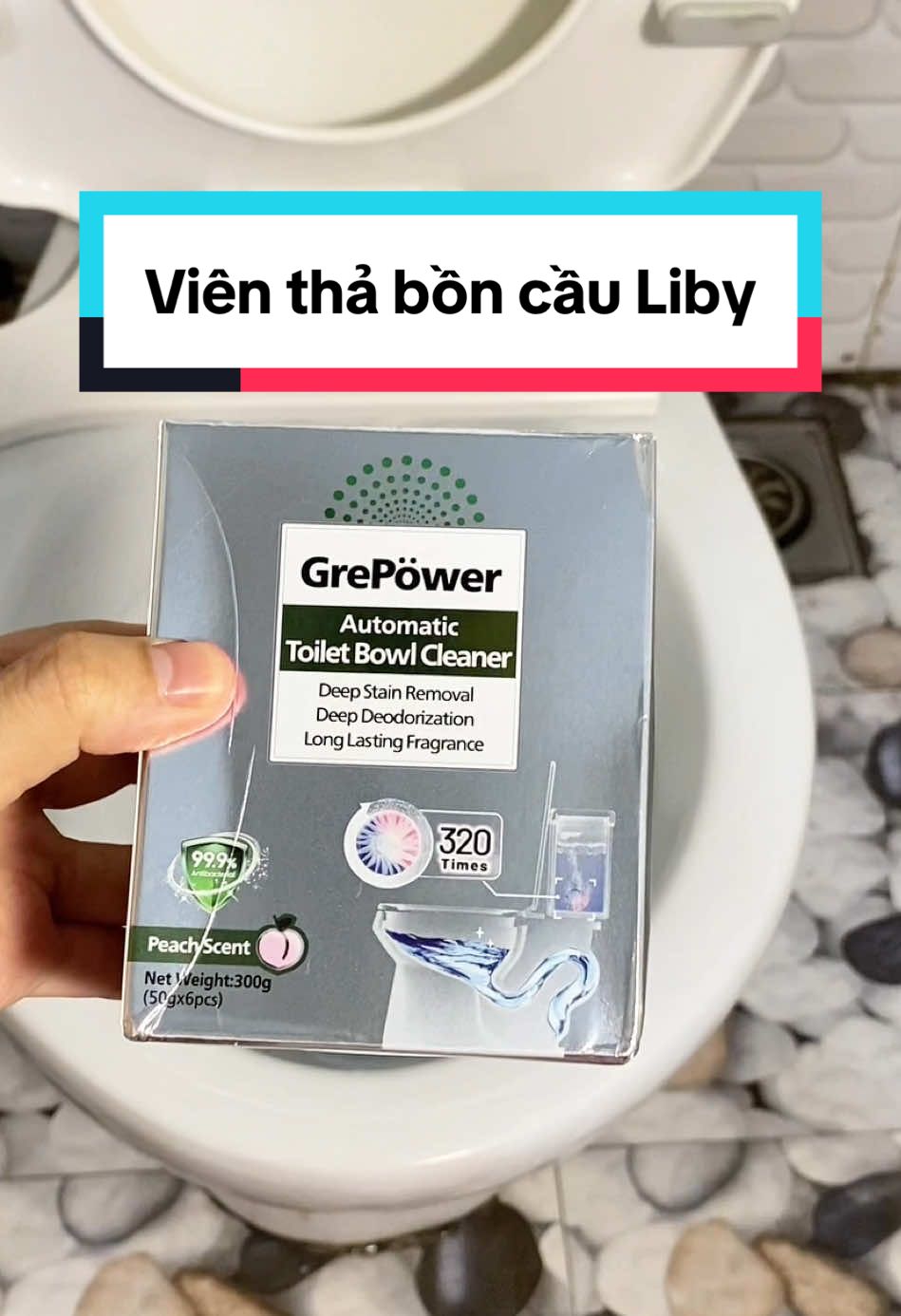 Viên thả bồn cầu Liby hương đào, 2 màu khử khuẩn và khử mùi hôi hiệu quả#libyofficial #vienthaboncauliby #vienthaboncau #viensachboncau #huongreviewquanhnha  @Hương review quanh nhà 