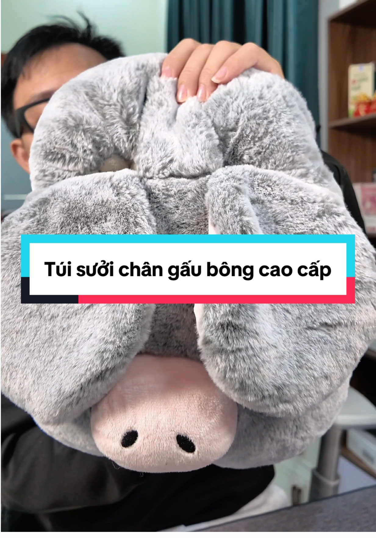 Túi sưởi chân gấu bông cắm điện cao cấp #tuisuoiam #tuisuoichancamdien #giuam #tuisuoichan 