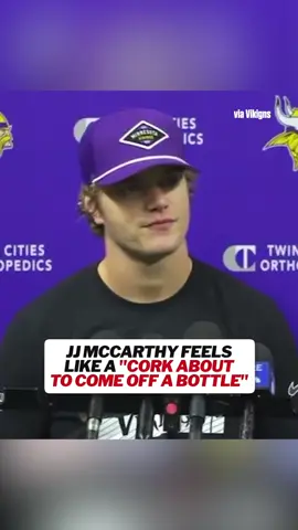JJ McCarthy is ready to let loose 🔥