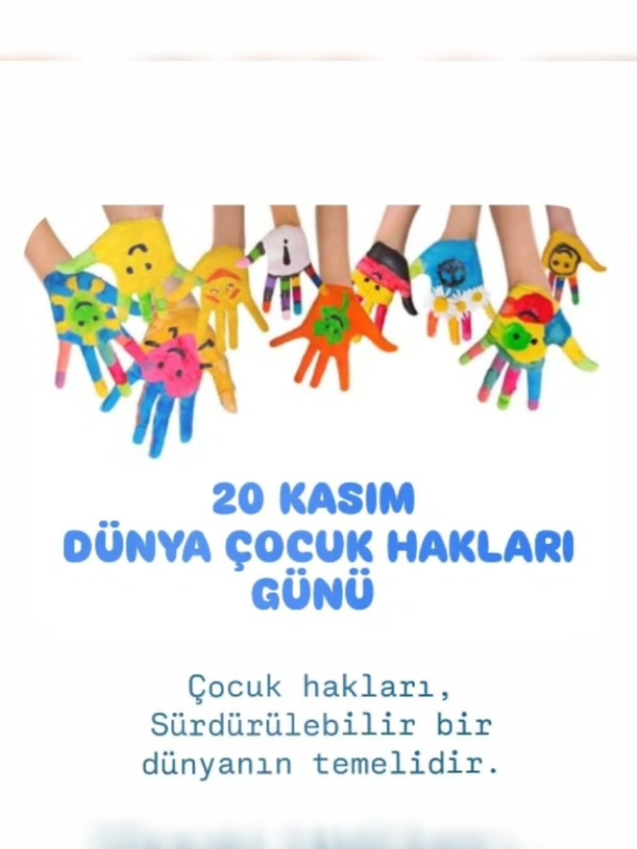 🌍 20 Kasım Dünya Çocuk Hakları Günü Bugün bir gerçeği hatırlıyoruz: Her çocuk; yaşamayı, korunmayı, sevilmeyi, oyun oynamayı, eğitim hakkına erişmeyi hak eder. Çocukların çalışmadığı, savaşmadığı, evlendirilmediği, aç kalmadığı, korkmadığı bir dünya… Bu sadece bir ideal değil, insanlığın sınavıdır. Ve biz bu sınavı hâlâ geçemiyoruz. Bugün; çalıştırılan çocuklar için, savaştan kaçan çocuklar için, okula gidemeyen, istismara uğrayan, sesi duyulmayan tüm çocuklar için sorumluluğumuzu hatırlama günü. Çünkü: Çocuklar dünyanın en masum sesidir. Onlara kıymayın Efendile #cocuklar 