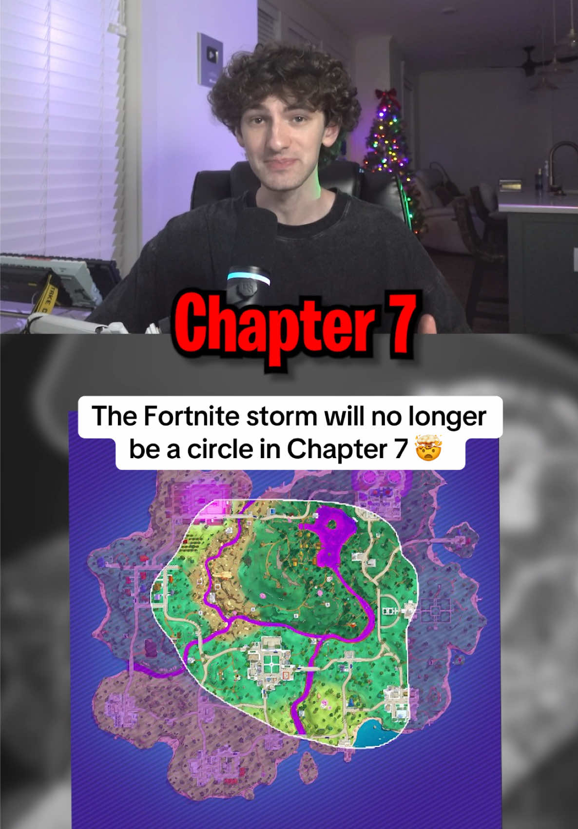 The Fortnite storm will no longer be a circle in Chapter 7 🤯 #fyp #fortnite #trending #news #tayblurry 