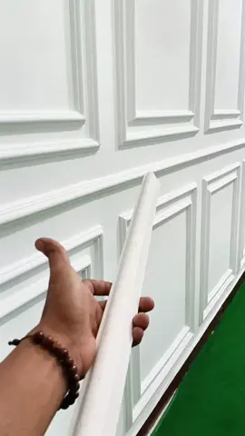 list moulding murah panjang 3m bahan PVC premium #homedecor #listmoulding #wallpaper 