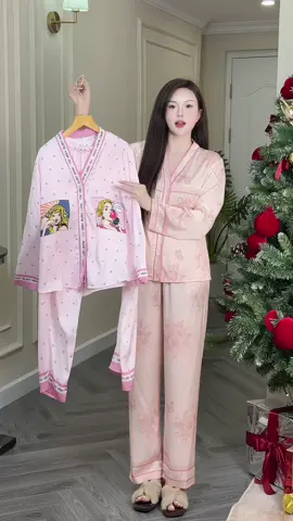 Bộ lụa latin dài tay mặc thích #champhanreview #pijama 