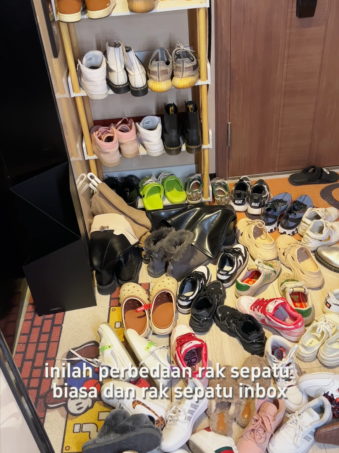 Sepatu akhirnya punya tempat yang proper 😌  Rak Antbox bener-bener ngebantu banget. #antboxindonesia #homedecor #storageestetik #organizingtips #organizingideas #storagekamar #furniturminimalis #fypツ #raksepatu #cabinetsepatu #rumahminimalis