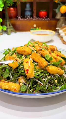 Mùng 1 ăn chay cho tâm tịnh như nước, cố gắng bớt mỏ hỗn #HaoThichVaoBep #thíchvàobếp #thíchnấuăn #nấuăncùngtiktok #goiraumuongdauhu 