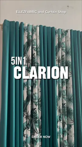 💙✨ Clarion 5in1 + Teal Blue = INSTANT GLOW-UP ✨💙 Sobrang ganda ng print, ang fresh tignan, ang sosyal ng vibe. Kung gusto mo ng mabilisang home upgrade — eto na yun. 🤌🔥 Tap mo na yung yellow basket 💛🛒 bago maubos! #ElleZFabrics #Clarion5in1 #TealBlueCurtain #HomeGlowUp #AddToCartNa  