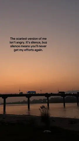 Once I’m quiet, I’m done.