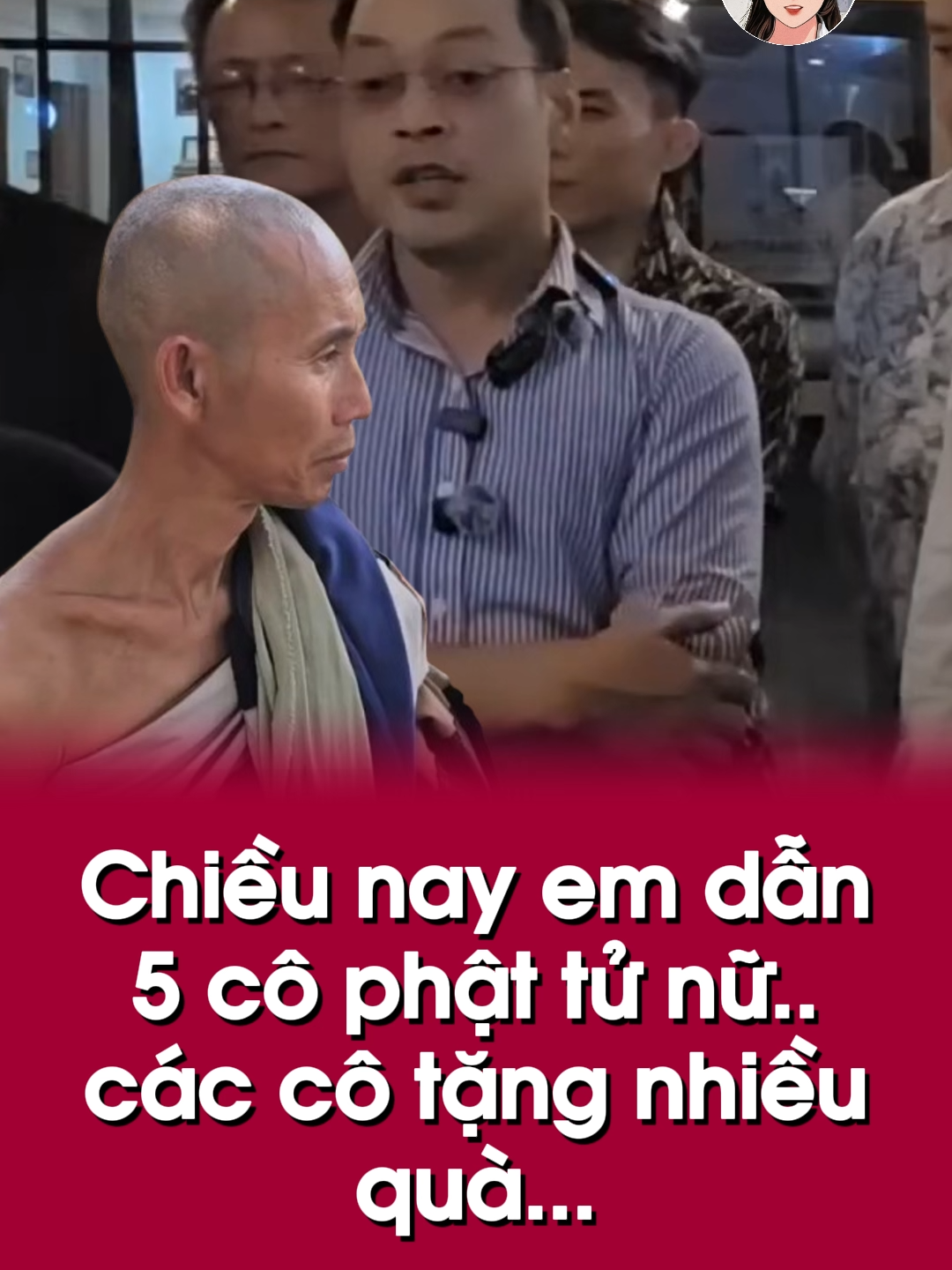 Chiều nay em dẫn thêm 5 cô phật tử nữ... các cô tặng nhiều quà..#ebook25