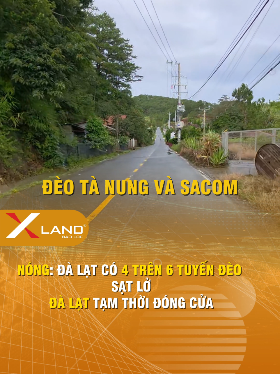 Nóng: Đà Lạt có 4 trên 6 tuyến đèo sạt lở – Đà Lạt tạm “đóng cửa”... #xland #xuhuong #lamdong #tintuc #lu 