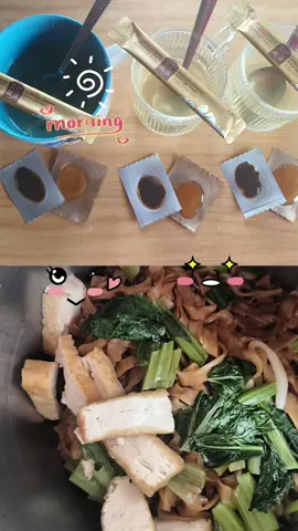 晨起忙碌不慌，一家人的养生和早餐一定要做到位✨🥰蜂蜜水润肠通便、天麻红参补劲，配薄面+菜心+豆腐，营养够足，元气拉满❤️