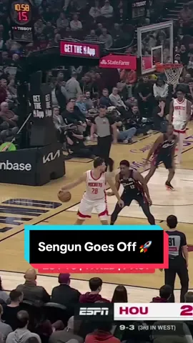 Sengun helps bring home @houstonrockets FIFTH straight game 👏 #NBA #Basketball #Sengun #AlperenSengun #Rockets