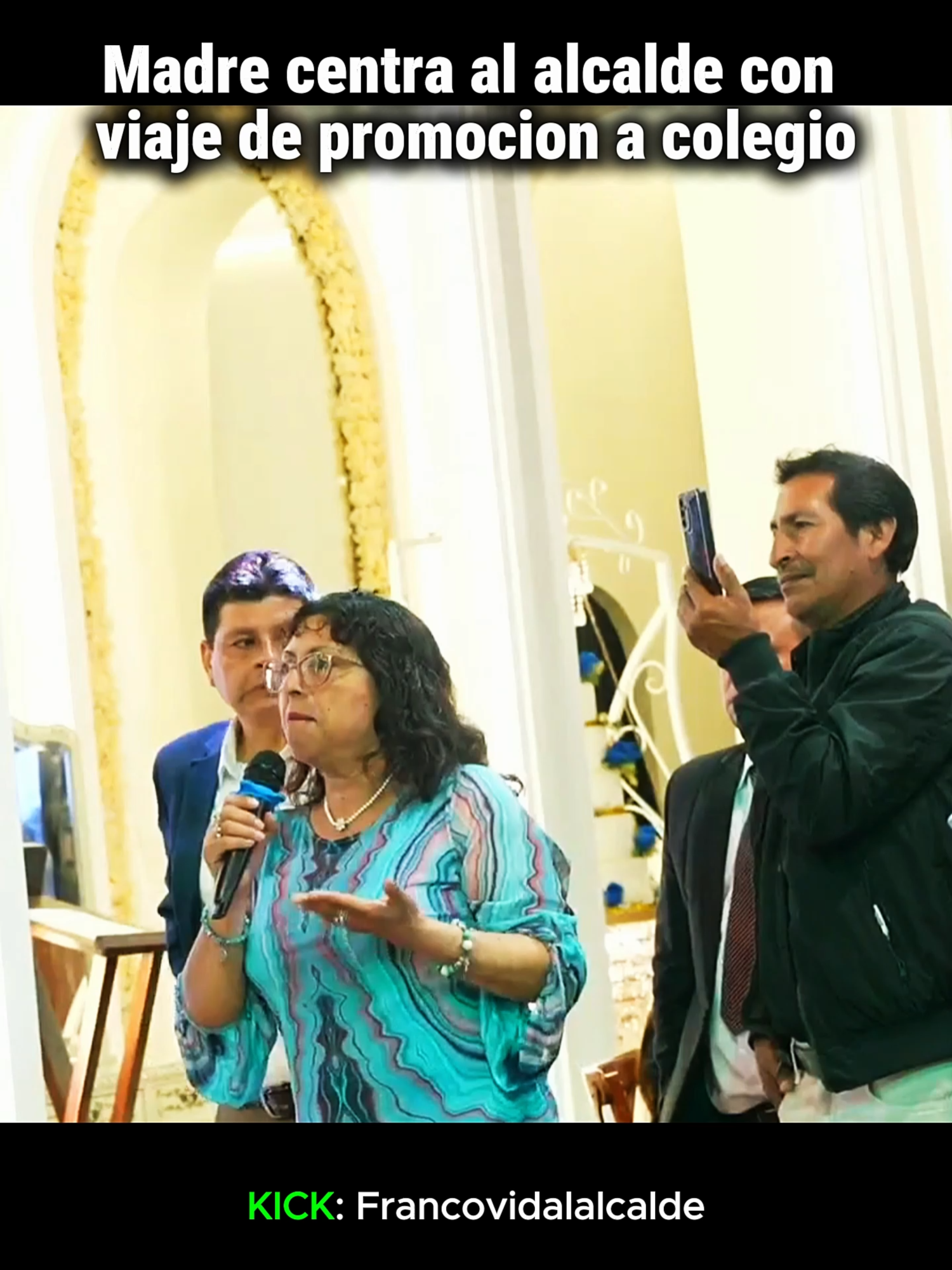 Madre centra al alcalde con viaje de promocion a colegio #francovidal #viaje #promocion #ate #kick #kickperu