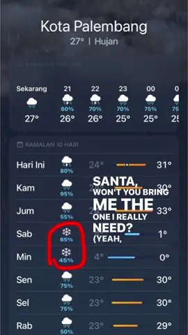 ❄️#palembang #salju