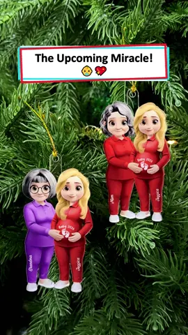 Every ornament celebrates the joy of expecting a little one 👶 #wanderprints #personalized #gifts #christmas #giftfornewmom