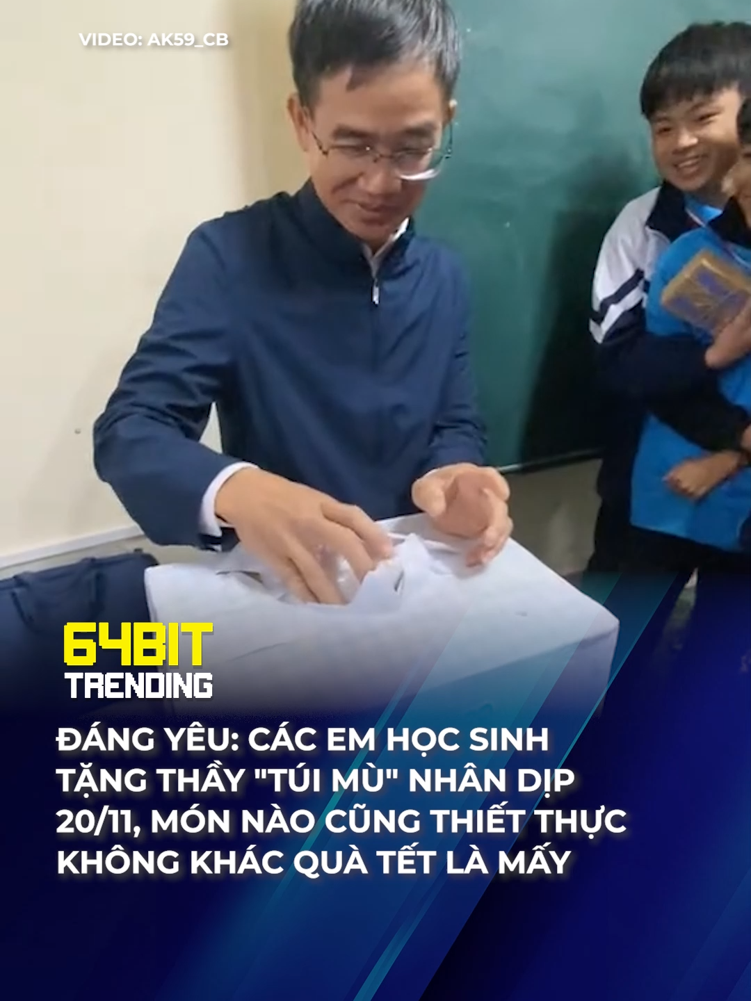 TẶNG THẦY CẢ TÚI LUÔN VUI TƯƠI MÀ THẦY KHÔNG CHÚM CHÍM THÌ THÔI ĐẤY #64bitmedia #64bittrending #tiktokgiaitri #giaitri