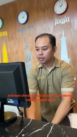 dedek tenang deeekk😭😭 #fypage #hoteljogja #hotelierindonesia #frontdesk #jogjaistimewa @lambehotelier 
