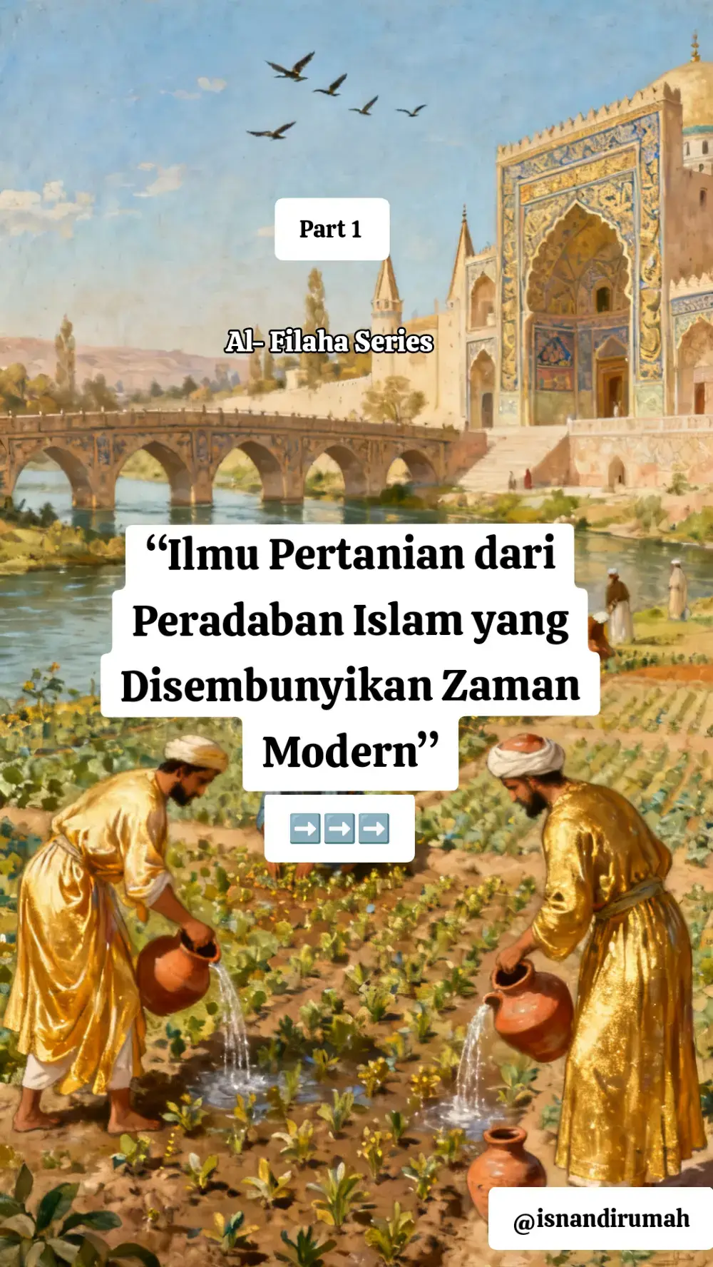 “Ilmu Pertanian dari Peradaban Islam yang Disembunyikan Zaman Modern” Di era sekarang, banyak orang bangga bilang mereka sedang ikut gaya hidup baru: urban farming, permaculture, hydroponic movement, dan lain-lain. Seolah-olah dunia barat yang menemukan semuanya. Tapi fakta yang jarang dibahas—bahkan banyak tidak mau mengakui—adalah ini: 🔥 Jauh sebelum dunia barat mengenal ‘agronomi’, peradaban Islam sudah punya ilmu bernama Al-Filāḥa. Sebuah cabang ilmu pertanian yang levelnya ensiklopedia, bukan sekadar tips nanam. Dan yang bikin makin panas adalah… ✔ Mereka mencatat 500+ spesies tanaman ✔ Mereka punya sistem irigasi paling maju di dunia ✔ Mereka membuat pupuk organik fermentasi sejak abad 8 ✔ Mereka merancang kebun multilayer seperti food forest modern ✔ Mereka meneliti tanah sebagai “makhluk hidup”, sebelum sains barat menemukan mikroba tanah Semua dikerjakan ilmuwan Muslim… di masa ketika Eropa masih hidup dalam zaman gelap. Tapi anehnya, buku-buku mereka diterjemahkan diam-diam di Spanyol, lalu teori itu dijual ulang sebagai “ilmu modern”. 🎯 Inilah fakta yang sering tak disebut: Golden Age Islam bukan hanya tentang matematika, astronomi, atau kedokteran. Pertanian adalah pondasi peradaban, dan Al-Filāḥa adalah “kitab induk” yang membangun kota-kota hijau dari Andalusia sampai Baghdad. Dan yang paling kontroversial? 🔥 Berkebun Bertani dalam Islam bukan sekadar pekerjaan… tapi ibadah. Ilmuwan Muslim meneliti tanah bukan untuk bisnis, tapi karena tanah adalah amanah dari Tuhan. Sementara hari ini, banyak “influencer berkebun” menjual ilmu yang sama, tapi tanpa menyebut asal-usulnya. 💥 Pertanyaan besar yang harus kita berani tanyakan: Kenapa ilmu Al-Filāḥa hampir tidak pernah disebut dalam buku-buku pertanian modern? Kenapa sejarah agronomi dunia seperti “melompati” kontribusi ilmuwan Muslim? Siapa yang diuntungkan ketika warisan ilmu ini dibuat seolah tidak pernah ada? Kalau kamu mau aku buka satu per satu warisan Al-Filāḥa yang “hilang” dari kurikulum modern—komen: lanjut.