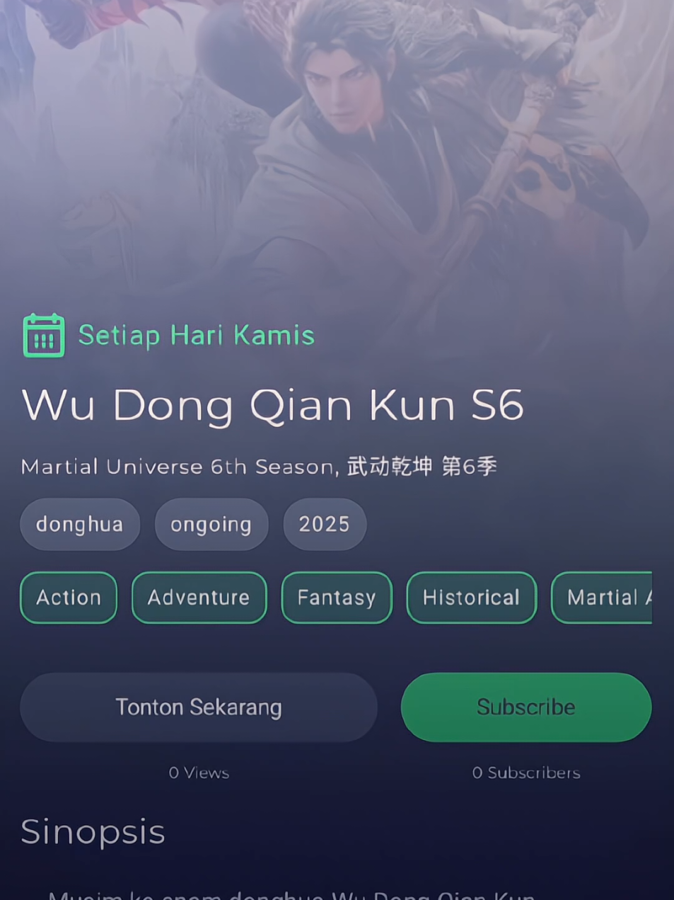 akhirnya yg di tunggu selama ini rilis juga. WU DONG QIAN KUN S6.  #wudongqiankunseason6 #WDQKS6 #lindongterbaru #xyzabc #fyp 