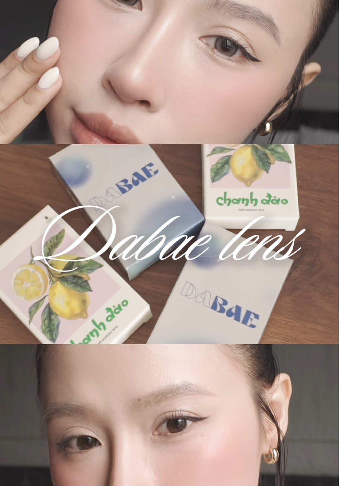 Ơi 2 màu mà màu nào cũng xinh luôn á, makeup mà thiếu lens là chưa đủ đẹp đâu nhen  #lensdabae #lens #makeup 