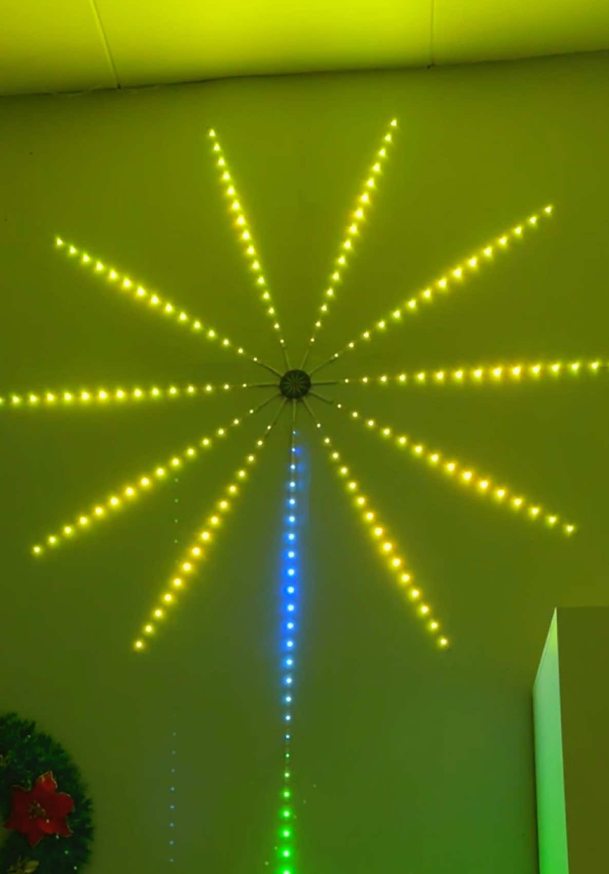 Who says fireworks are only for outside? 🥳 #christmaslights #fireworks #christmasdecor #fireworkschristmaslights #fairylights 