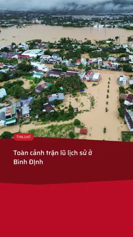 Xót xa toàn cảnh trận lũ lịch sử nhấn chìm Quy Nhơn trong biển nước. #quynhon #lulutmientrung #tiktoknews #tintuc