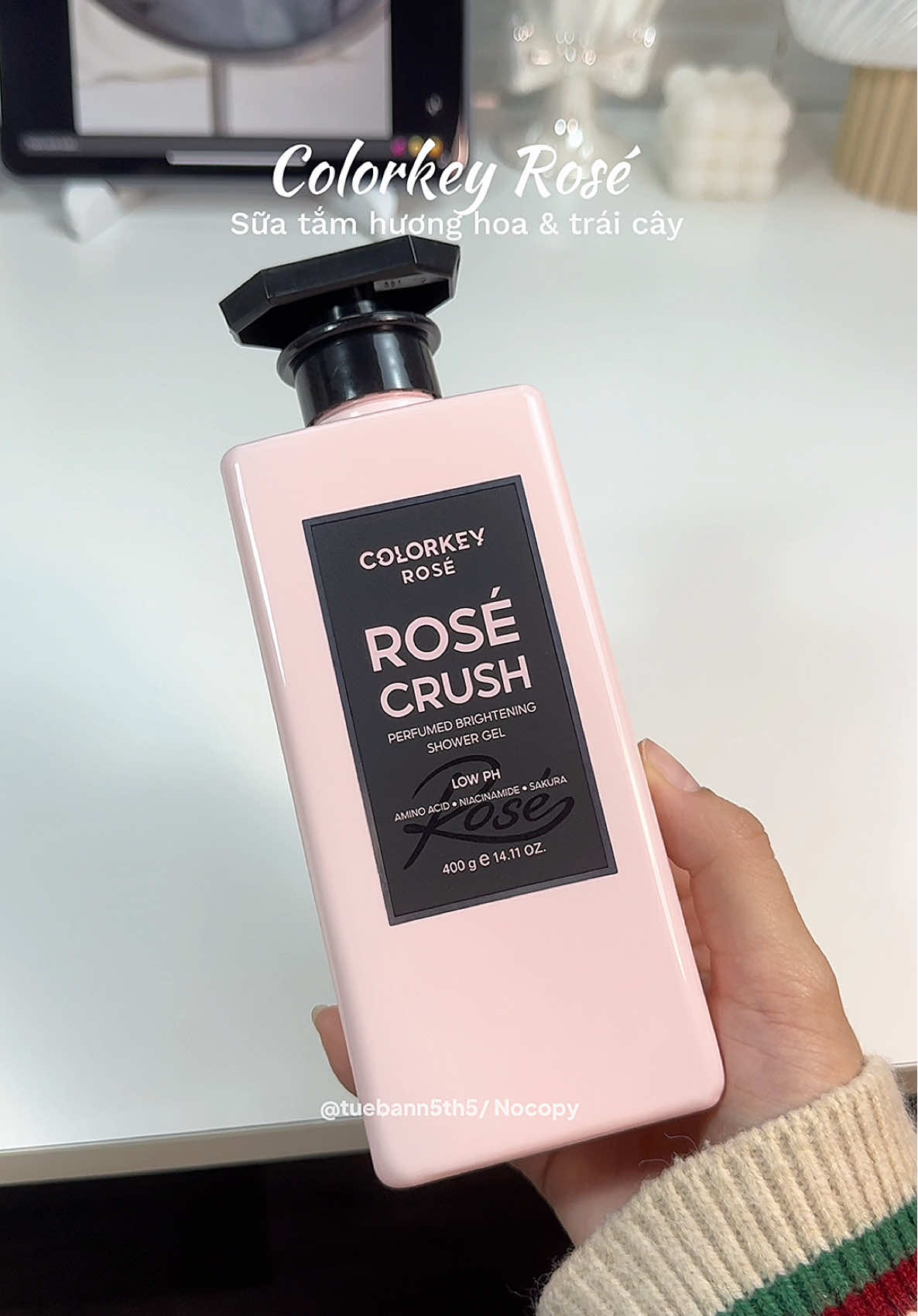 Gel tắm hương hoa và trái cây COLORKEY mùi thơm kiểu tiểu thư còn có nhũ bling blinggg ✨🫧 #suatam #colorkeyrosé #reviewlamdep #suatamtrangda #suatamColorkey 