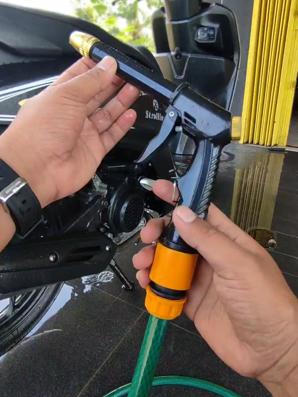 kepala semprotan air kencang.  #kepalasemprotan #semprotanair #watergun 