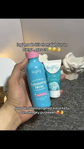 #brighty #brightyexfoliatingtoner #brightyglowingunderarm #fyp 